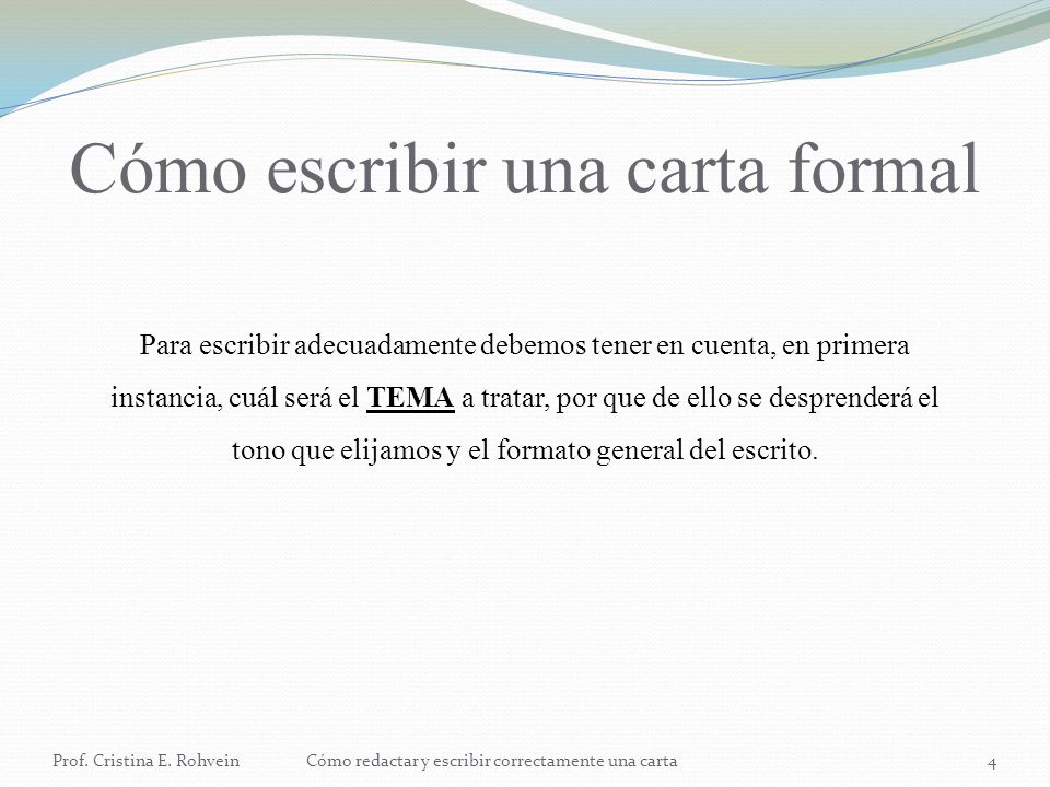 Cómo se escribe carta